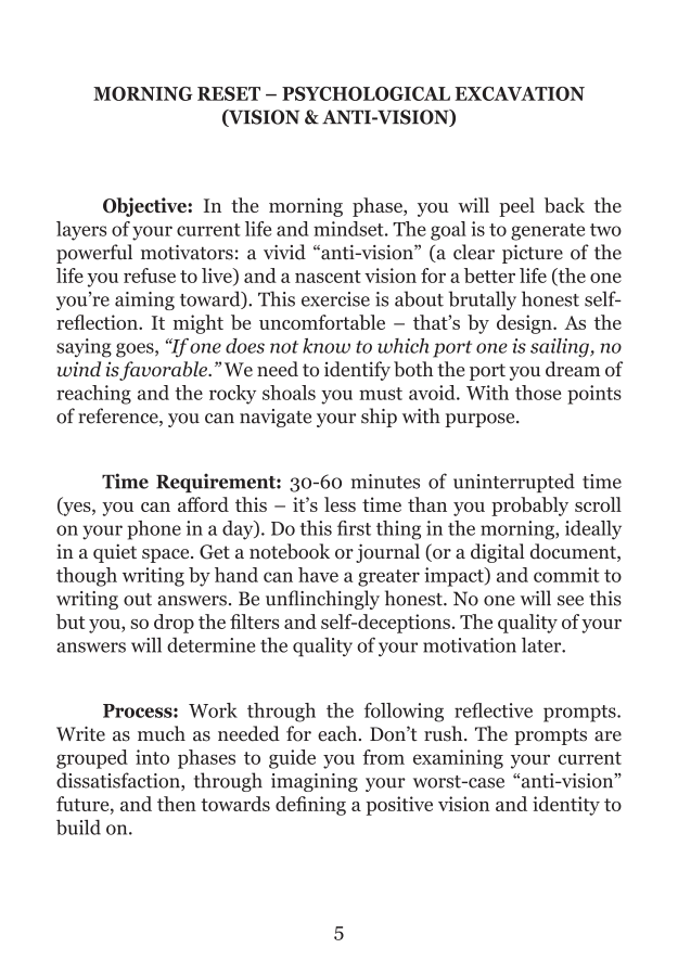 StoicIndex 1-Day Reset Protocol