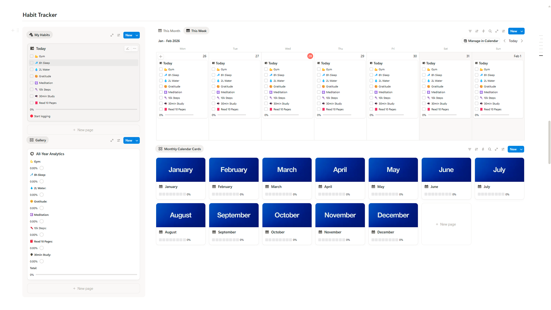 StoicIndex Notion Reset Planner